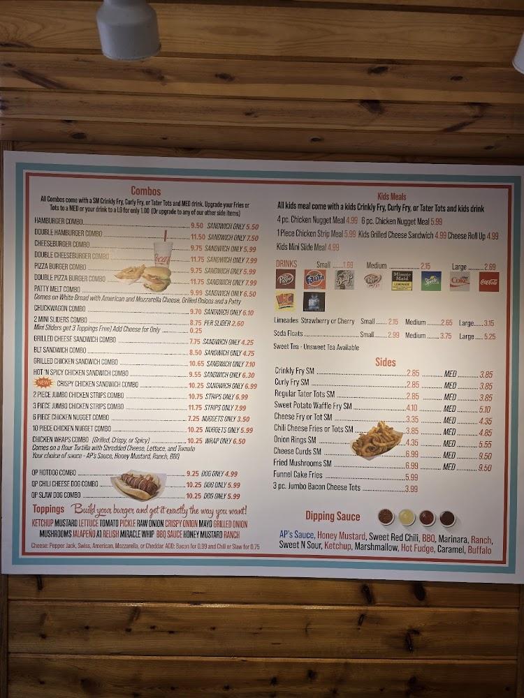 AP's Dairy Bar Hamburger Combo