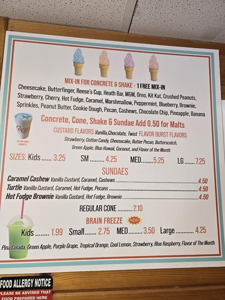 AP's Dairy Bar Double Hamburger Combo